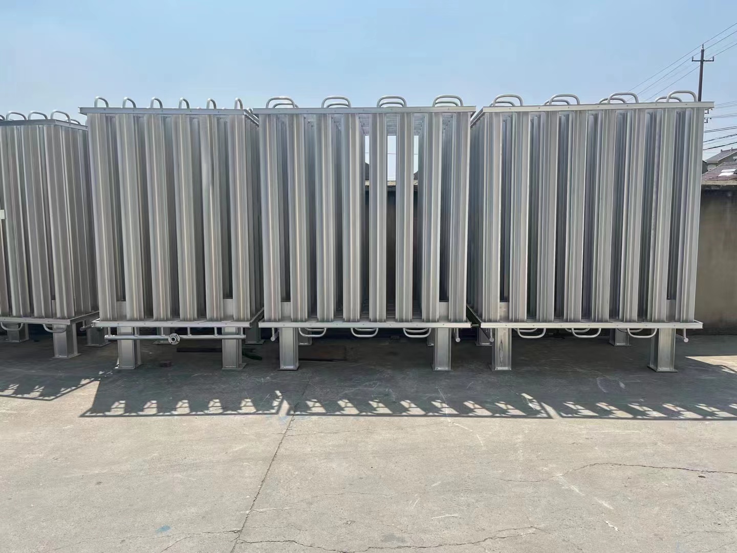 Cryogenic industrial gas air temperature vaporizer 75-50000Nm3/h