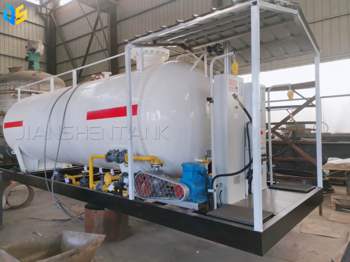 15 cubic liquefied petroleum gas skid installation station