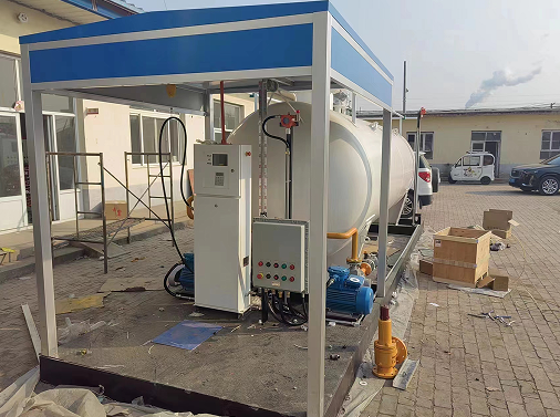 LPG skid-mounted filling station