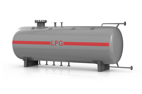 Variable pressure liquid level control LPG storage tank