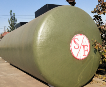 Manufacturing process of SF double-layer diesel tank