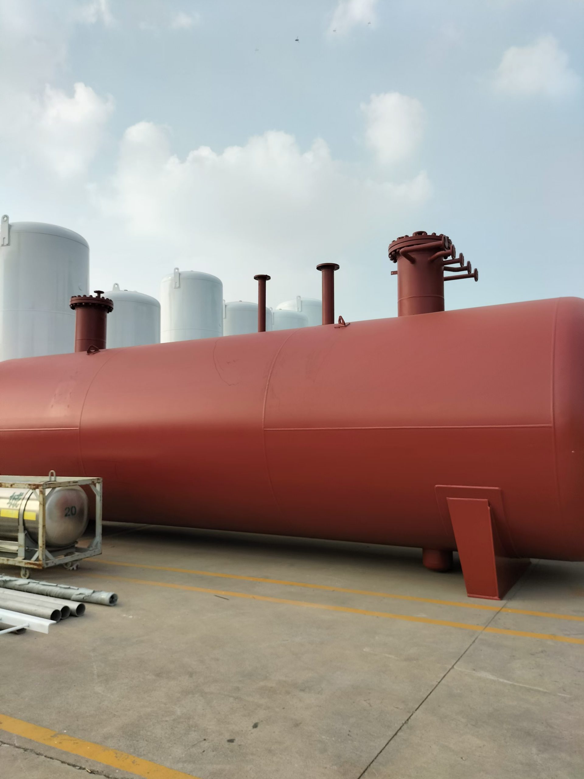 The underground LPG storage tank