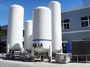 The structure of liquid nitrogen storage tank