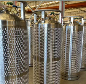 Liquid oxygen Dewar flasks